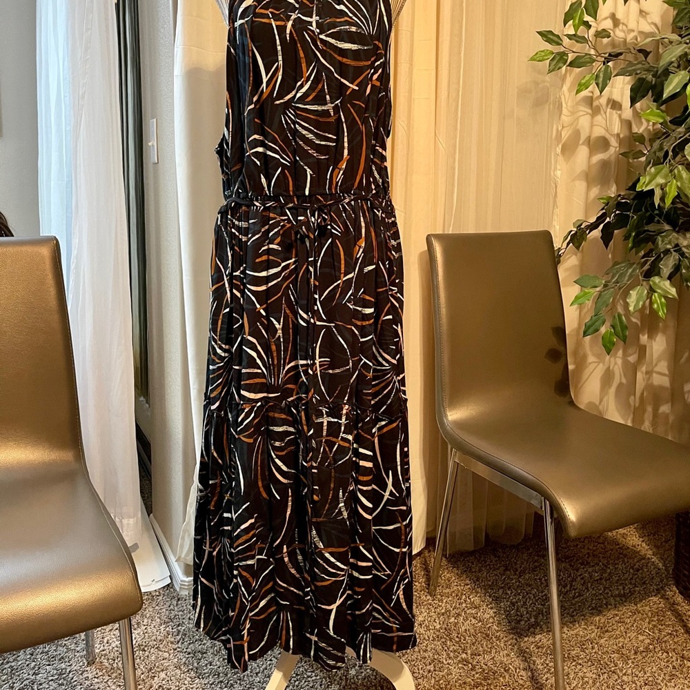 New Plus Size Sleeveless Black 3X Summer Dress - Picture 5 of 10